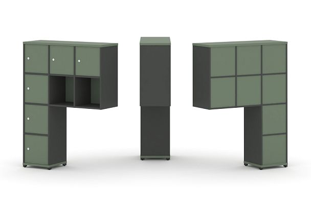 Concept Надставка высокая CN.ONV-009 Кобо/Антрацит/Металл Антрацит 1099*350*1486 - Вид 1