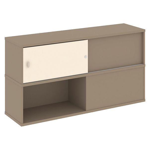 Estetica Надставка на две тумбы высокая ES.NV-6.2 Латте/Сатин 1500*410*795 - Вид 1