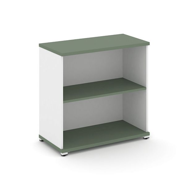 Concept Стеллаж 1 широкая секция, 2 ниши CN.STS-210 Кобо/Белый Бриллиант/Металл Белый 836*420*818 - Вид 1