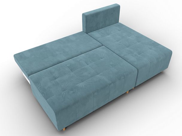 Диван угловой Лига-102 угол универсальный Велюр бирюзовый - Вид 8