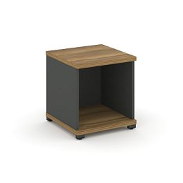 Concept Стеллаж 1 узкая секция, 1 ниша CN.STU-110 Сандал Янтарный/Антрацит/Металл Антрацит 420*420*450 - Фото предпросмотра