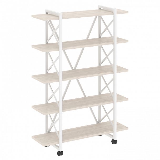 Стеллаж на колесах "Loft" VR.L-MST.K-5.8V денвер светлый/белый - Вид 1