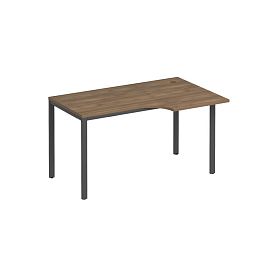 Стол эргономичный правый на металлокаркасе МП2 Формула МП2 К 194 дуб шамони тёмный / антрацит - Фото предпросмотра