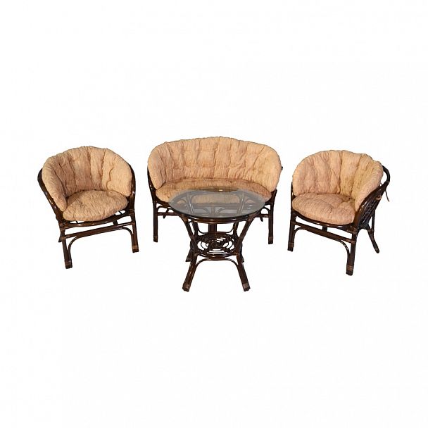 Комплект "Багама" с диваном, подушки коричневые полные твил - Вид 5