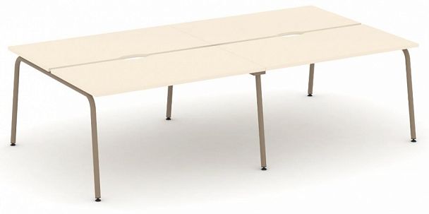 Рабочая станция на 4 места "ESTETICA" ES.D.RS-4.3-VK Сатин - Вид 1