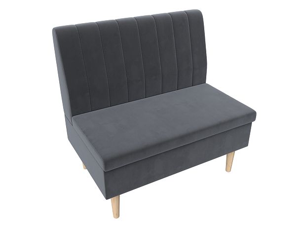 Диван прямой Мини Велюр серый - Вид 6