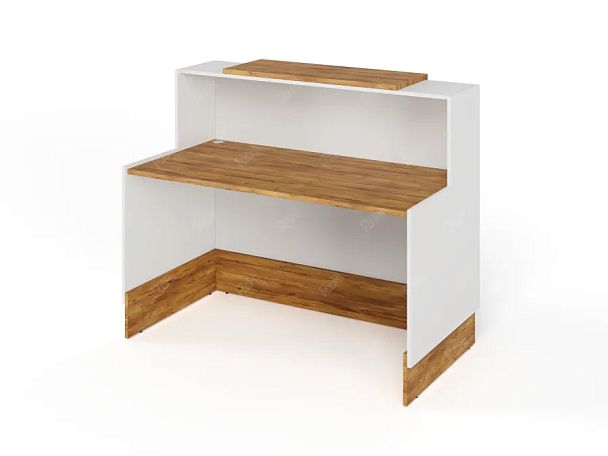 RTD082-140-ME ТАНДЕМ / TANDEM Стойка ресепшн 1-140 1400х700х1200 Таксония медовая - Вид 2