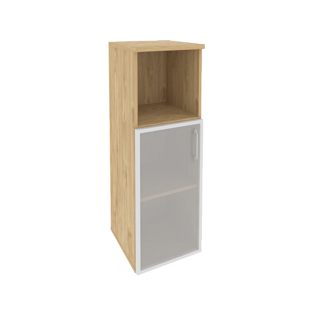 Onix Шкаф средний узкий левый O.SU-2.2 R (L) Тиквуд светлый 400*420*1207 - Вид 1