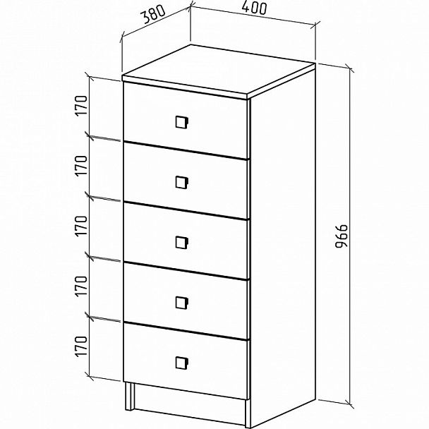 Комод Бостон-3 - Вид 3