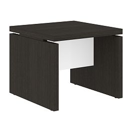 Стол журнальный СП-064-25-11 Дуб Мореный/Белый глянец 600х600х500 KANON - Фото предпросмотра