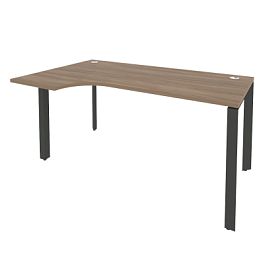 Onix Стол эргономичный левый на П-образном м/к O.MP-SA-1 (L) Дуб аризона/Антрацит металл 1580*980*750 (720/460) - Фото предпросмотра