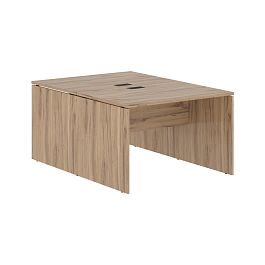 Стол двойной ED2ST 1180 Дуб Денвер светлый/Черный 1160х1606х750 EDIS - Фото предпросмотра