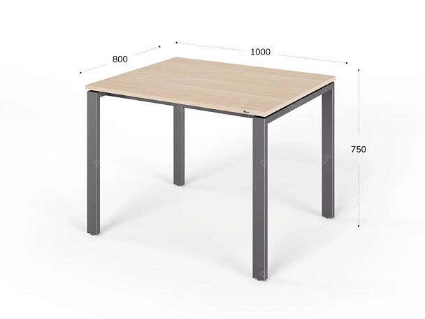 ЛАЙТ / LIGHT RLG015-10x8 Прямоугольный стол 100x80x75 Дуб Сонома - Вид 2