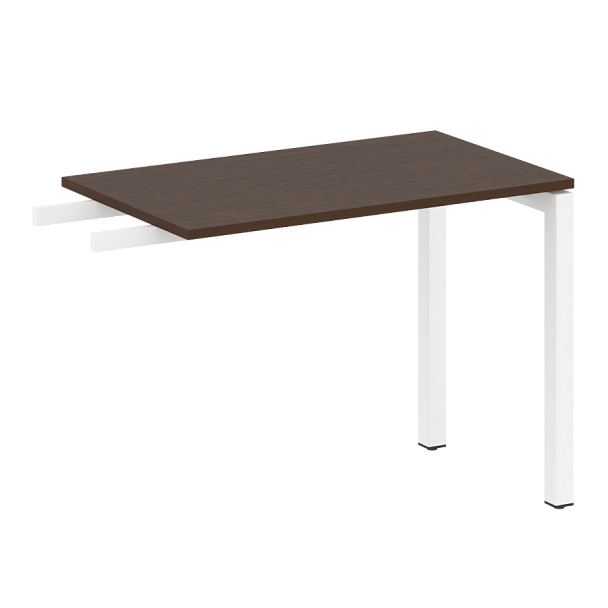 Metal System Quattro Приставной элемент на П-образном м/к 50БП.ПР-3 Венге/Белый металл 1000*600*750 - Вид 1