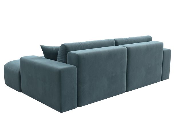 Диван угловой Лига-036 Классик правый угол Велюр бирюзовый - Вид 6