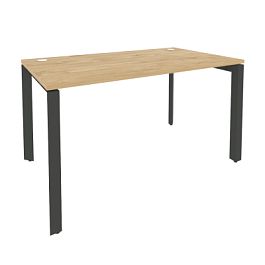 Onix Стол рабочий на П-образном м/к O.MP-SP-3.8 Тиквуд светлый/Антрацит металл 1380*800*750 - Фото предпросмотра