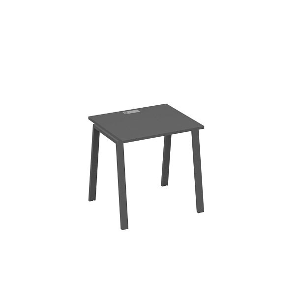 Стол письменный на металлокаркасе TRE A4 А4 Б3 011 БП антрацит премиум / металлокаркас антрацит - Вид 1