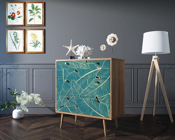 Комод Berber три ящика 41 принт арт BB40/Print_41 - Вид 3