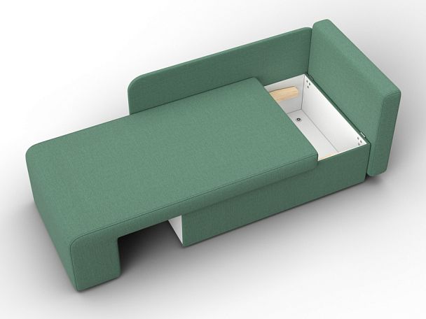 Кушетка Лига-097 Рогожка зеленый - Вид 7