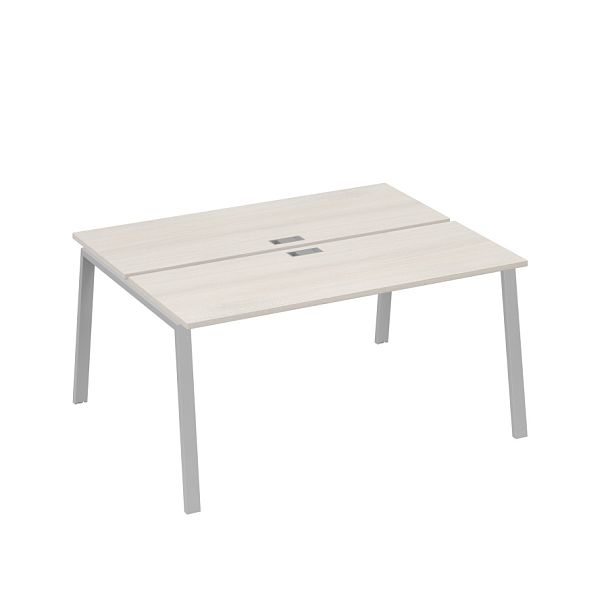 Станция 2х160 рабочая с металлокаркасом TRE A4 А4 Б3 172  БП дуб / металлокаркас серый - Вид 1