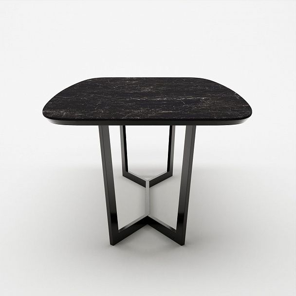 Стол овальный Mercedes 160, керамика черная, матовая - Вид 3