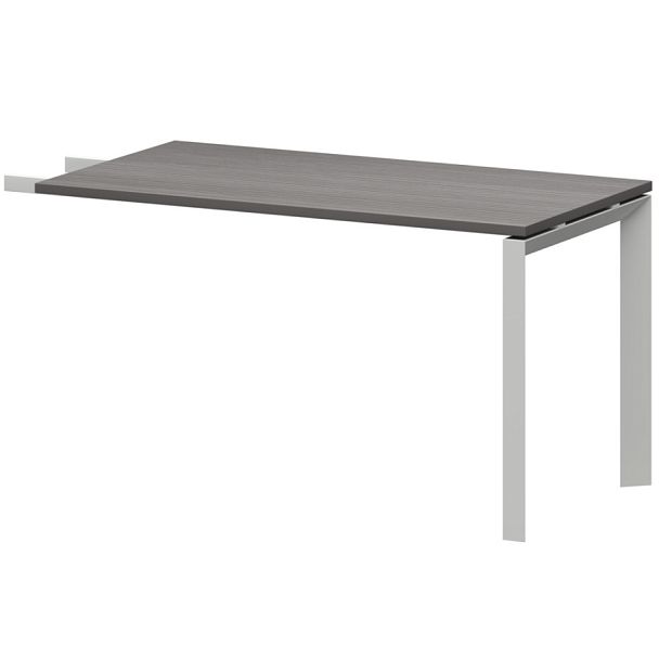 Бриф-приставка на металлокаркасе  НТМПБ-П-735 Лиственница/Белый 1350x730x750 Аргентум-МП - Вид 1