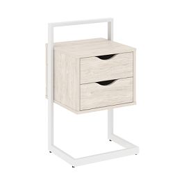 Тумба приставная "Loft" VR.L-PY2 Денвер Светлый/Белый - Фото предпросмотра