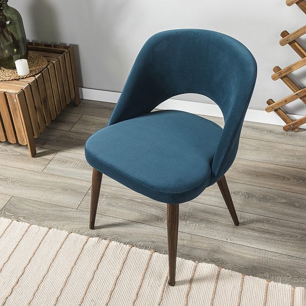 Стул Lars Diag blue/т.орех - Вид 12