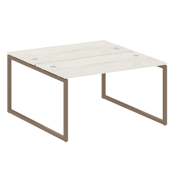 Metal System Quattro Р. ст. на О-образном м/к 40БО.РАС-СП-2.3 Дуб наварра/Мокко металл 1400*1475*750 - Вид 1