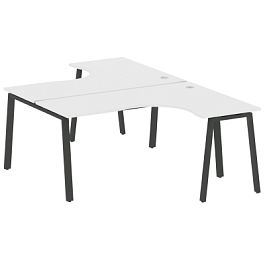 Metal System Р. ст. криволинейная на А-образном м/к БА.РАС-СА-2.4 Белый/Антрацит металл 1600*2435*750 - Фото предпросмотра