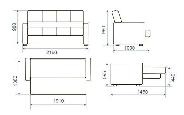Диван "Оникс 09 New style" - Вид 12