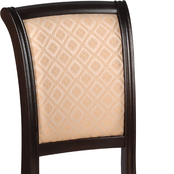 Стул деревянный с мягким сиденьем Арктос Венге/Бежевый жаккард - Вид 8