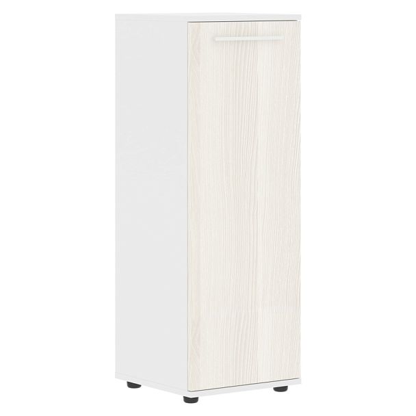 Шкаф средний узкий EMCS 42.1 Ясень Траун/Белый/Белый 426х430х1199 EDIS - Вид 1