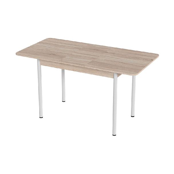 Стол Лион 2 ЛДСП (Подстолье прямое белое) НЕ ВЫБИРАТЬ Сонома - Вид 2