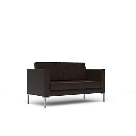 Диван 2-местный Мальта / Malta malta-2 экокожа темно-коричневая CN1113 - Фото предпросмотра