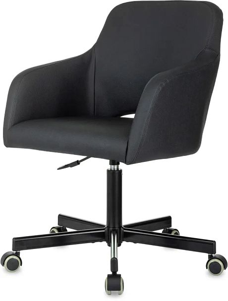 Кресло Бюрократ CH-380M черный экокожа крестов. металл - Вид 2