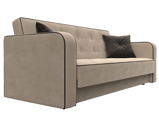 Диван-книжка Тур Велюр бежевый - Вид 3