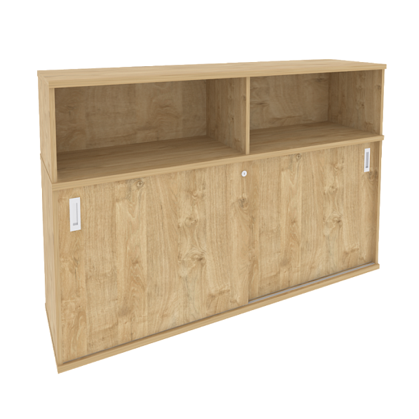 Onix Шкаф-купе приставной/опорный O.SHKO-2.8 T Тиквуд светлый 1635*432*1120 - Вид 1