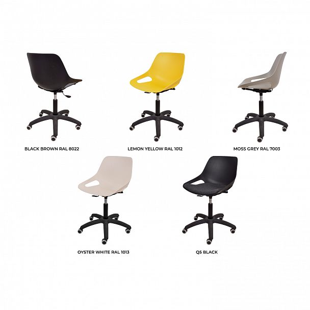 Стул "Q5 SW КРЕСЛО на черной Крестовине Somalia", серый - Вид 5