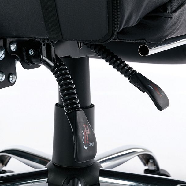 Кресло компьютерное BRABIX "Dexter GM-135", подножка, две подушки, экокожа, черное, 532800 - Вид 16