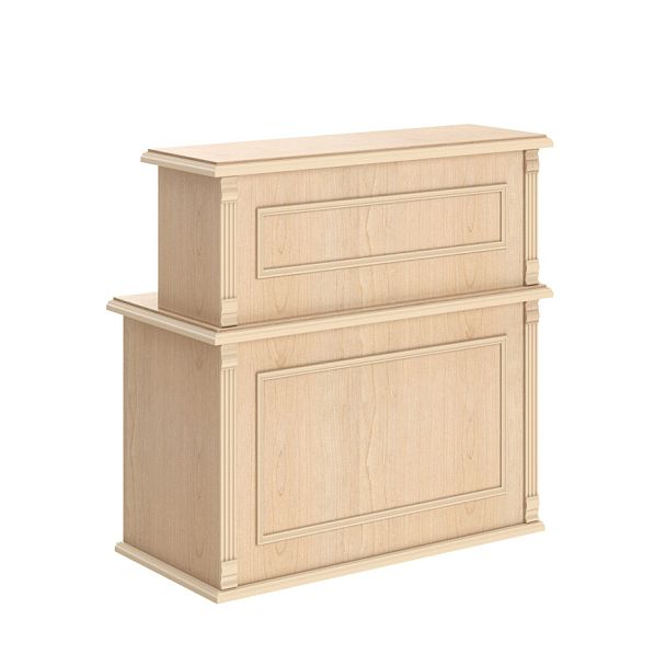 Стойка рецепция RMS 160 Бук Тиара 1600х600х1200 RAUT - Вид 1