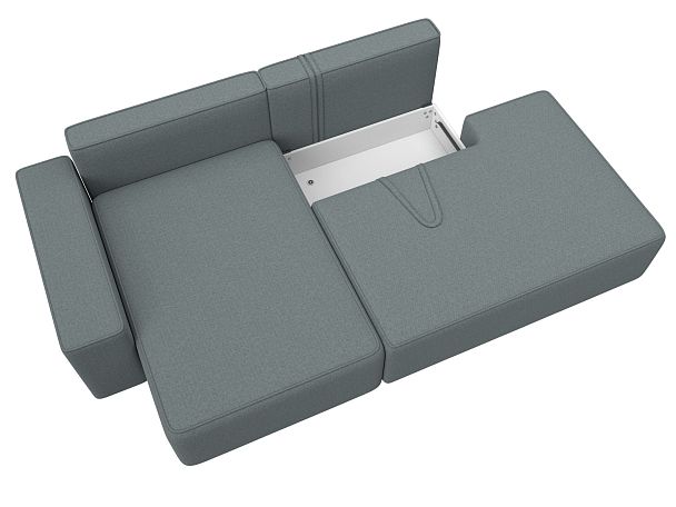 Диван угловой Лига-079 угол левый Рогожка серый - Вид 7