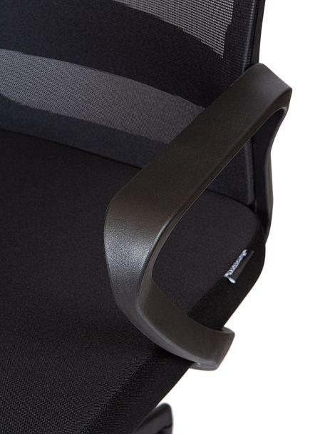 Кресло офисное / Pino black / черный пластик / черная ткань / черная сетка - Вид 6
