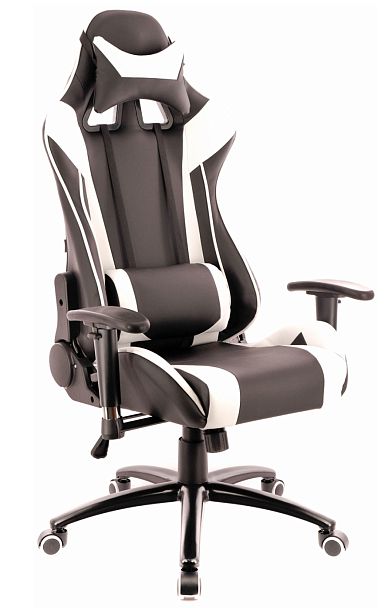 Кресло Everprof Lotus S6 Экокожа Черный/Белый - Вид 1