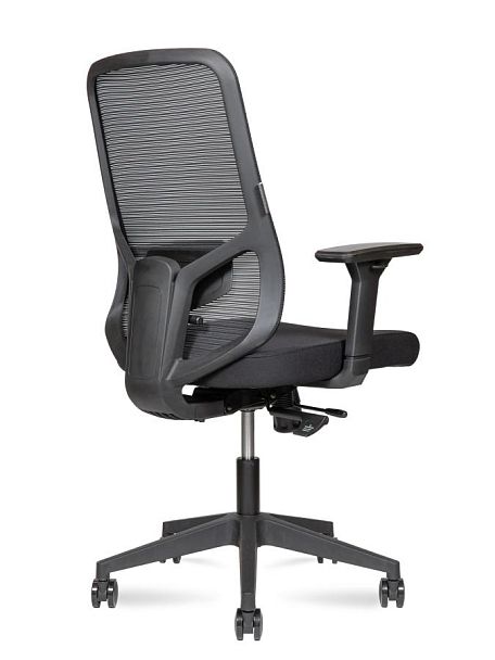 Кресло офисное / Best LB / черный пластик / черная сетка / черная ткань - Вид 4