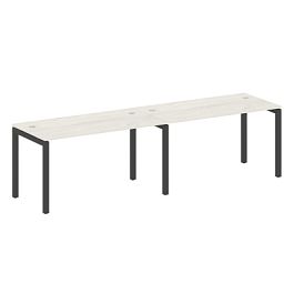 Metal System Quattro Р. ст. на 2 раб. места на П-образном м/к 50БП.СМ-2.3 Дуб наварра/Антрацит металл 2800*720*750 - Фото предпросмотра