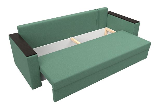 Диван прямой Атланта Лайт без стола Рогожка зеленый - Вид 7