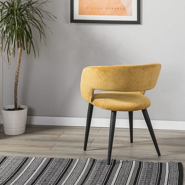 Кресло Hugs желтый/черный - Вид 12