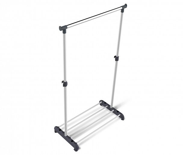 Вешалка гардеробная Sheffilton CH-4345 на колесиках т.серый/св.серый/хром - Вид 3