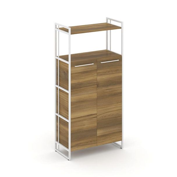 Rift Шкаф 4 ниши широкий RF.SS-43 Сандал Янтарный/Металл Белый 798*396*1648 - Вид 1